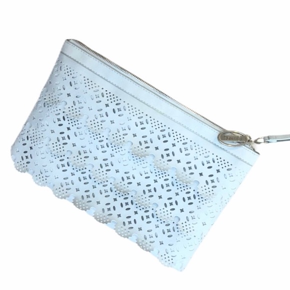 Carlos Santana Handbags - 🦋 CARLOS SANTANA Baby Blue Stacie Large Clutch